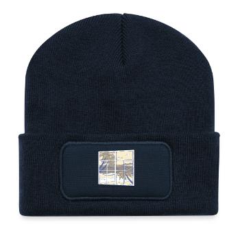 Windows in my home office - Recycled Patch Beanie - french navy - Front