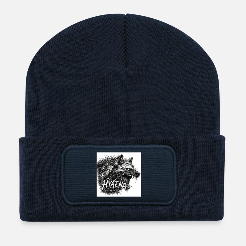 Cyber- Hyäne Armor - Recycelte Patch Beanie - French Navy