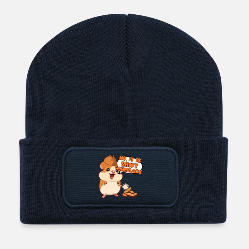 Nein, es ist#t Sherlock - Recycelte Patch Beanie - French Navy