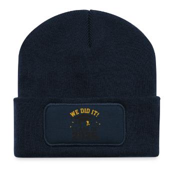 We did it Class of 2026 Spruch - Recycled Patch Beanie - french navy - Front
