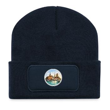 Wismar Cityscape Matters - Recycled Patch Beanie - french navy - Front