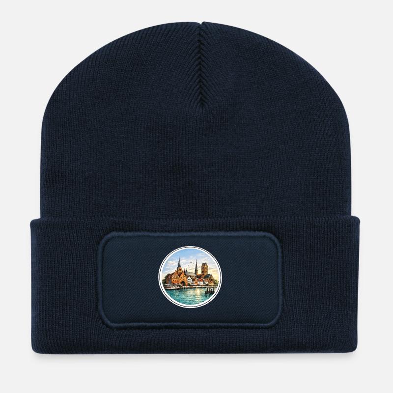 Wismar Cityscape Matters - Recycled Patch Beanie - french navy