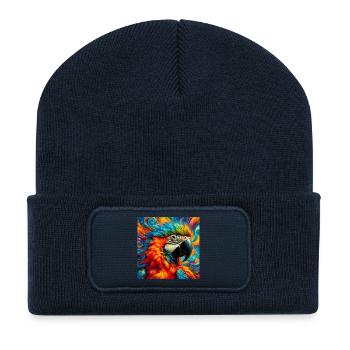 parrot - Recycled Patch Beanie - french navy - Front