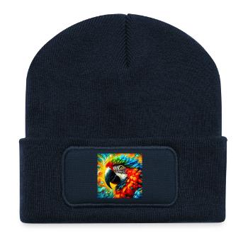 parrot - Recycled Patch Beanie - french navy - Front