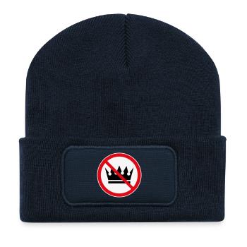 No Kings! (Protest Design / 3C) - Recycled Patch Beanie - french navy - Front