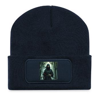 Ninja in the bamboo forest - Recycled Patch Beanie - french navy - Front