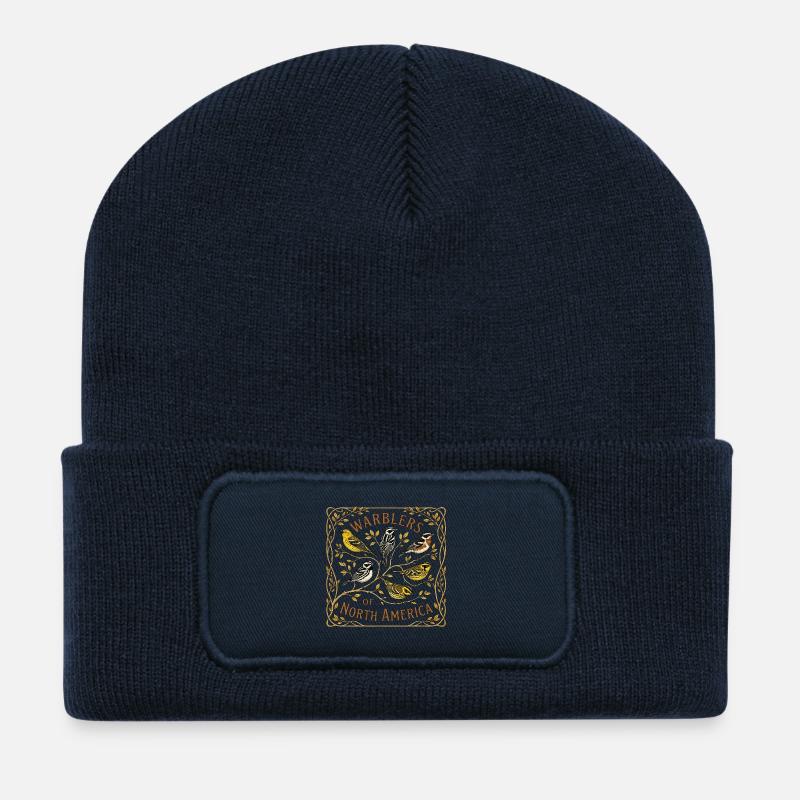 Waldsänger Nordamerikas - Recycelte Patch Beanie - French Navy