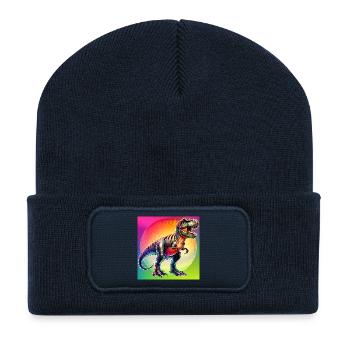 dinosaur - Recycled Patch Beanie - french navy - Front