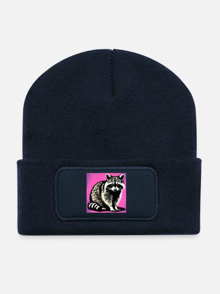 Raccoon - Recycled Patch Beanie - french navy