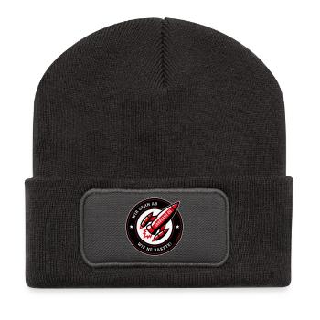 Jahrgang 26 – Wir Gehn Ab Wie Ne Rakete! (NEG Red) - Recycelte Patch Beanie - Dunkelgrau - Vorne