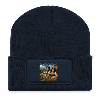 _A_bayerische_Verfassung_II - Recycelte Patch Beanie - French Navy - Vorne