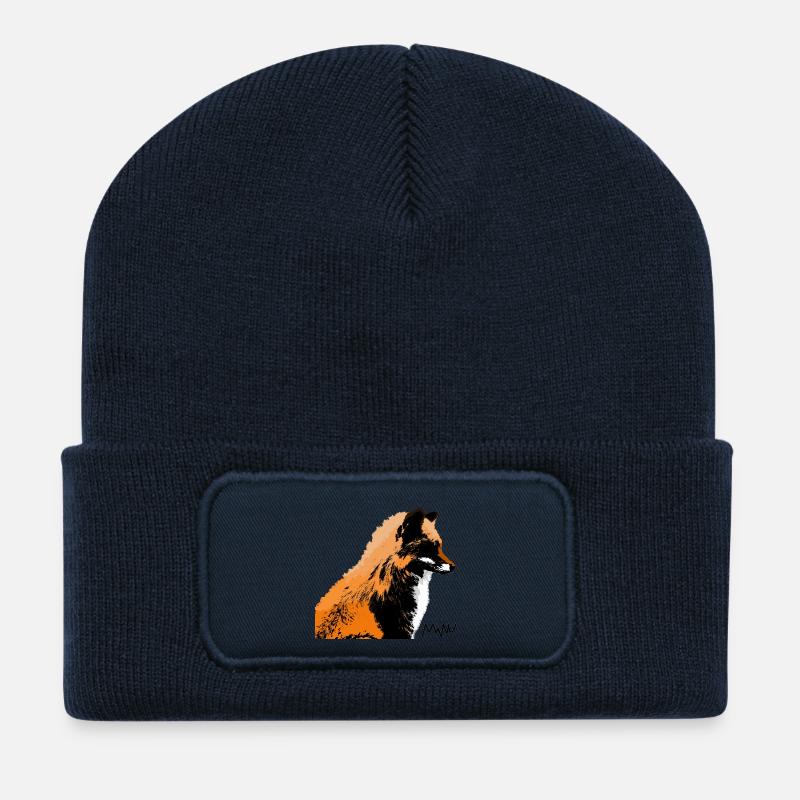 fox - Recycled Patch Beanie - french navy