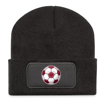 Amour du football Heartball - Beanie recyclé à patch - charbon - Devant