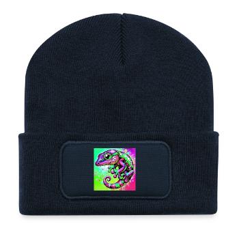 Gecko - Recycled Patch Beanie - french navy - Front