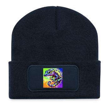 Gecko - Recycled Patch Beanie - french navy - Front