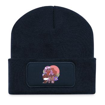 Kawaii-Küche & Magische Prothese - Recycelte Patch Beanie - French Navy - Vorne
