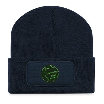 Balle médicale 14 livres Balle murale - Beanie recyclé à patch - bleu marine - Devant