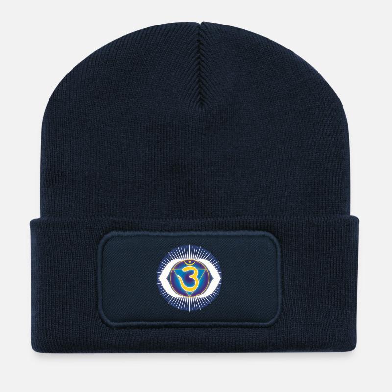 Stirnchakra Ajna - Recycelte Patch Beanie - French Navy