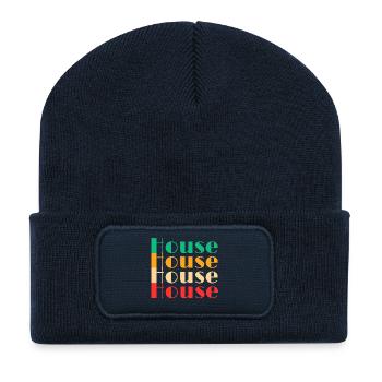House Music - Recycled Patch Beanie - french navy - Front