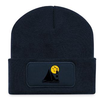 Sail - Recycled Patch Beanie - french navy - Front