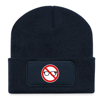 Lunettes vidéo Smart Glass - Beanie recyclé à patch - bleu marine - Devant