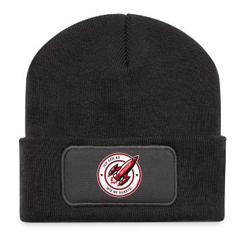 Abiturient – Ich Geh Ab Wie Ne Rakete! (POS Red) - Recycelte Patch Beanie - Dunkelgrau - Vorne