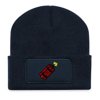 Dynamit Tnt - Recycelte Patch Beanie - French Navy - Vorne