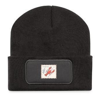 Aragosta Stempelkunst Lobster - Recycelte Patch Beanie - Dunkelgrau - Vorne