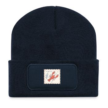 Aragosta Stempelkunst Lobster - Recycelte Patch Beanie - French Navy - Vorne