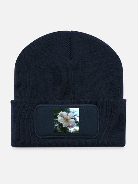 Almond Blossom Spring Look 01 - Recycled Patch Beanie - french navy