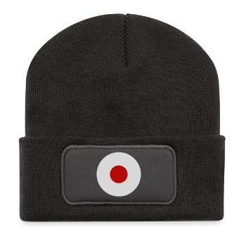 Japan flag - Recycled Patch Beanie - dark grey - Front