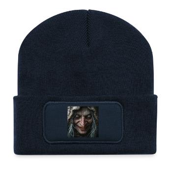 The Face of the Witch – A Terrifying Folk Horror - Recycled Patch Beanie - french navy - Front