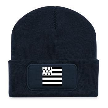 Zeig deine Farben – Brittany - Recycelte Patch Beanie - French Navy - Vorne