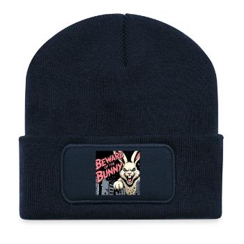 Beware of the Bunny - Recycelte Patch Beanie - French Navy - Vorne