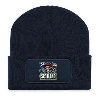 SkullCostume World Edition: Scotland - Recycled Patch Beanie - french navy - Front