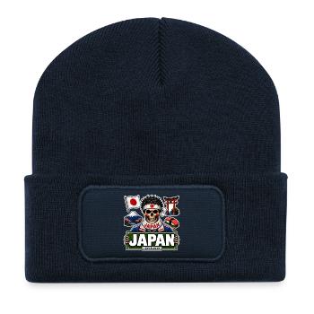 SkullCostume World Edition: Japan - Recycled Patch Beanie - french navy - Front