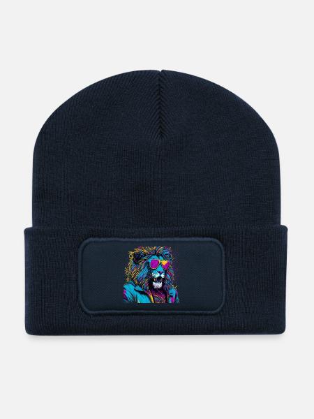 Leone Neon Glasses - Recycled Patch Beanie - french navy