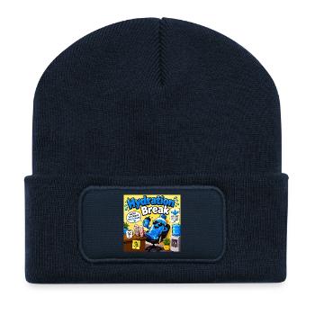 Hydration Break Cartoon Bottle - Recycled Patch Beanie - french navy - Front