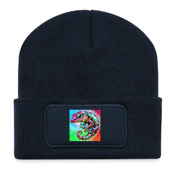 Gecko - Recycled Patch Beanie - french navy - Front