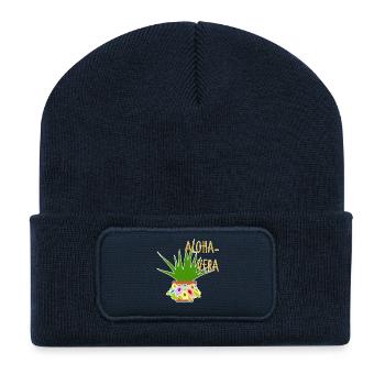 Zimmerpflanzen-Witz zweideutig lustiger Spruch  - Recycelte Patch Beanie - French Navy - Vorne