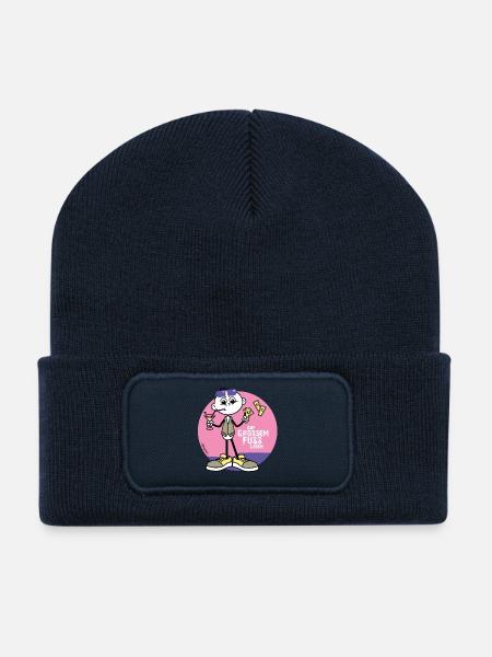 Auf großem Fuß leben. Reichtum, Geld, Millionär. - Recycelte Patch Beanie - French Navy