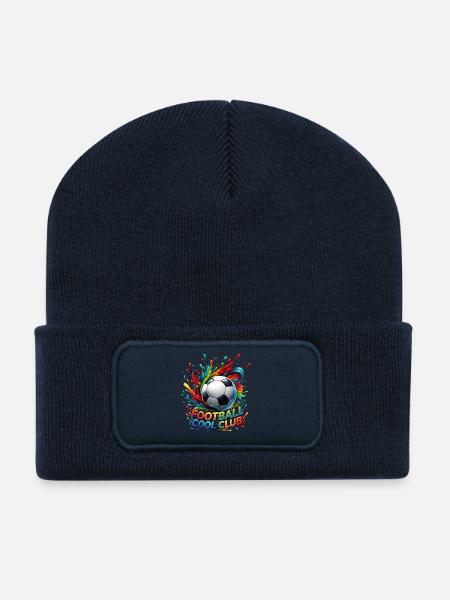 Football Cool Club Bright Colors - Recycled Patch Beanie - french navy