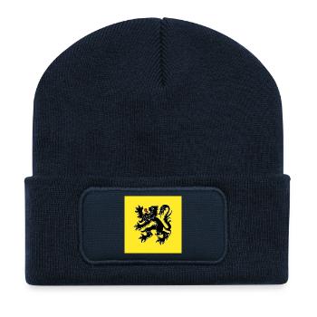 Show off your colors - Flanders - Recycled Patch Beanie - french navy - Front