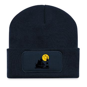 Sail - Recycled Patch Beanie - french navy - Front