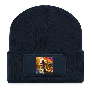 Autumn Skate: Enjoy Life Rolling - Recycled Patch Beanie - french navy - Front
