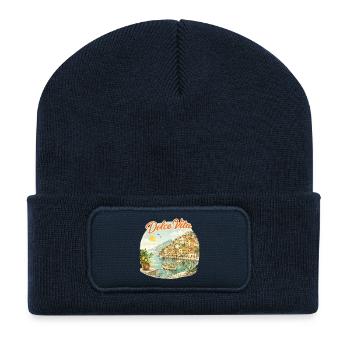 Dolce Vita Küstenidylle - Recycelte Patch Beanie - French Navy - Vorne