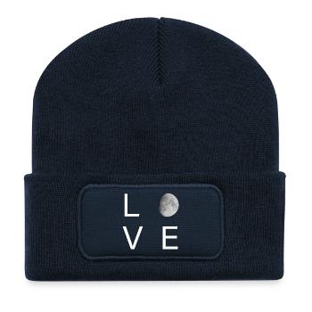 Minimal Lunar Love - Recycled Patch Beanie - french navy - Front
