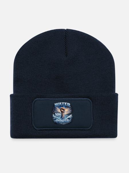 Wasserkraft Fist - Recycelte Patch Beanie - French Navy