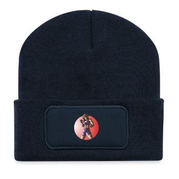 MMA Fighter Fitness Woman Design - Recycled Patch Beanie - french navy - Front