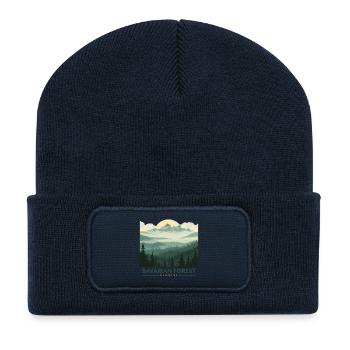 Bavarian Forest | Vintage National Park - Recycelte Patch Beanie - French Navy - Vorne